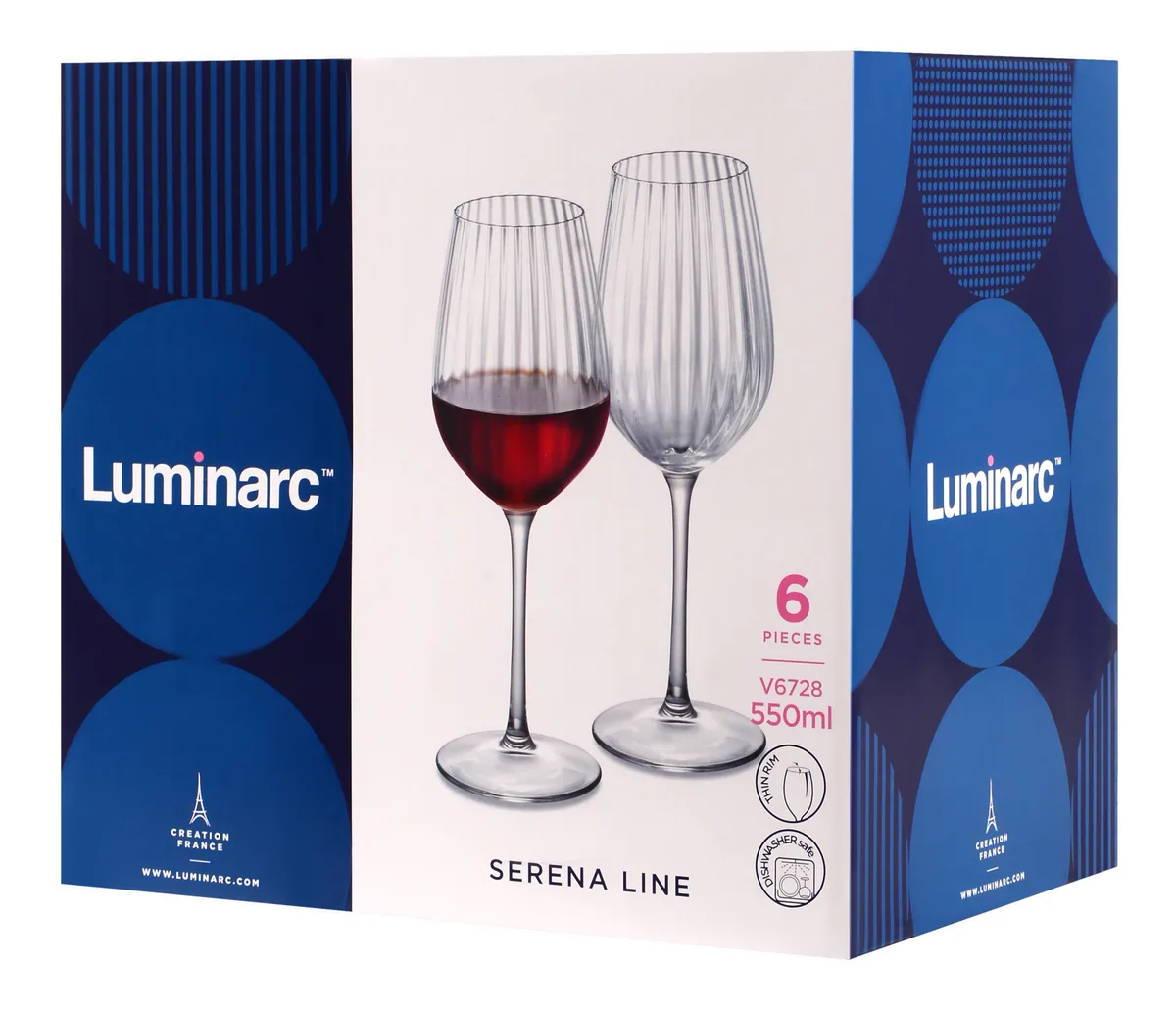 Набір келихів Luminarc Скло 550 мл Для червоного вина 6 шт.