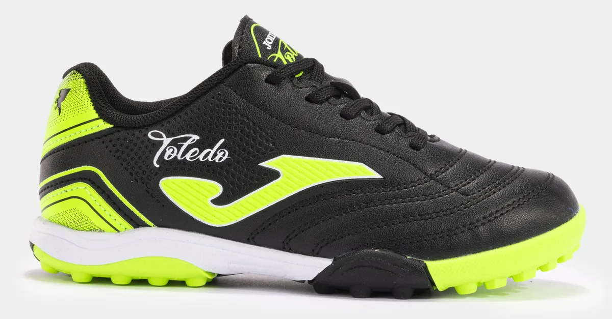 Сороконіжки Joma фібіртек 38 чорні дитячі для футболу