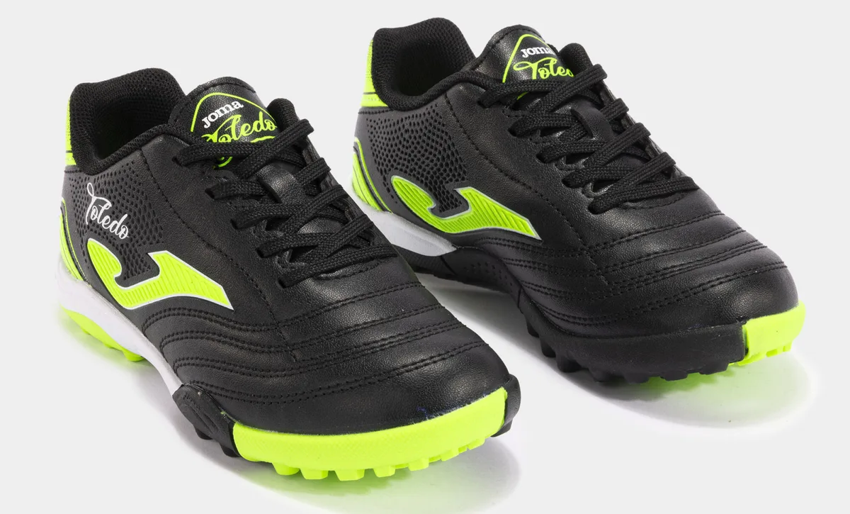 Сороконіжки Joma фібіртек 38 чорні дитячі для футболу