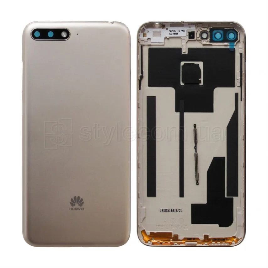 Корпус Huawei Original Quality 2018  золотий з склом камери і бічними кнопками