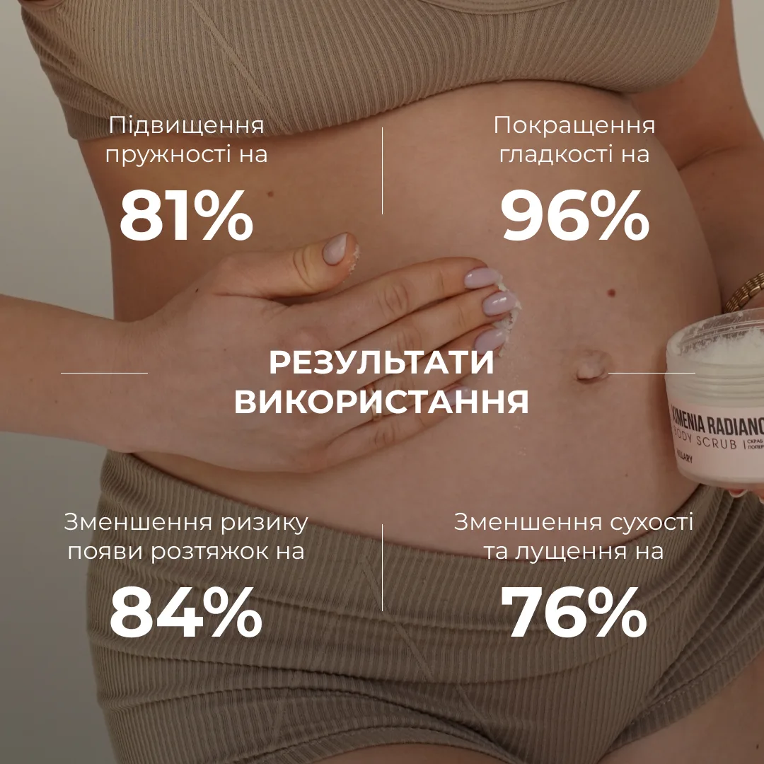 Cкраб з олією ксименії для попередження появи розтяжок Hillary Ximenia Radiance Body Scrub, 200 г