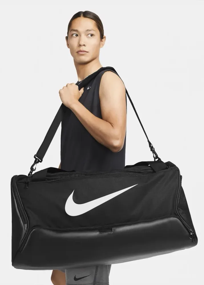 Сумка NIKE поліестер L чорна 95L 71х36х36 см
