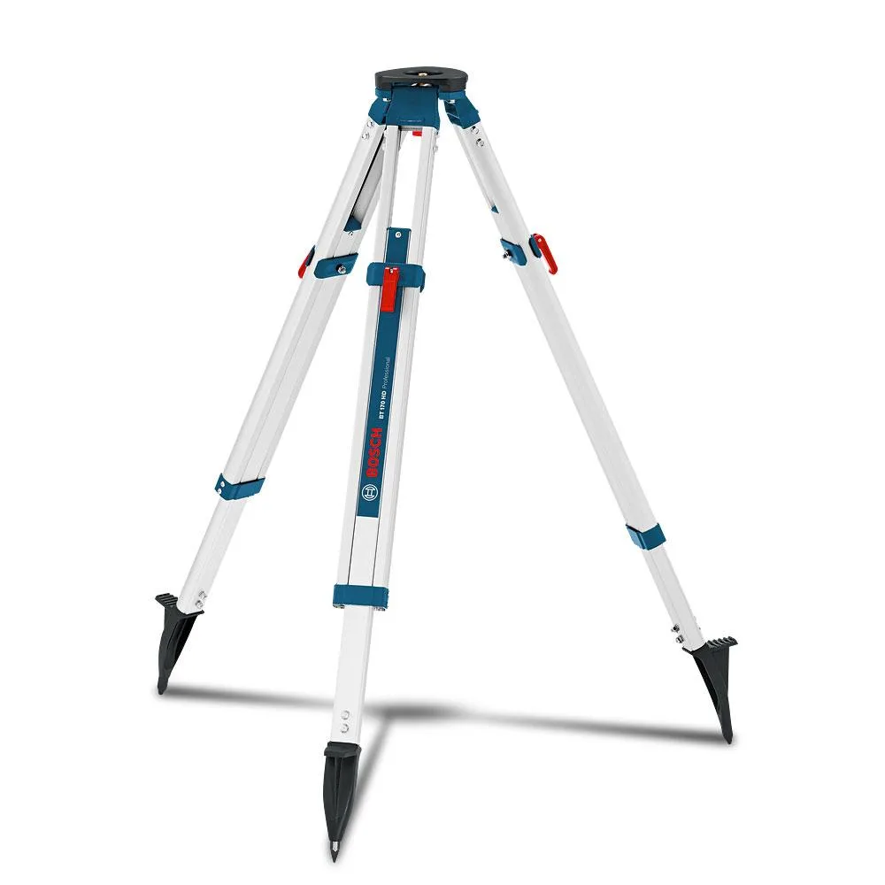 Штатив Bosch Professional алюмінієвий для нівелірів 107-165 см 5/8 дюйма для геодезії та будівництва