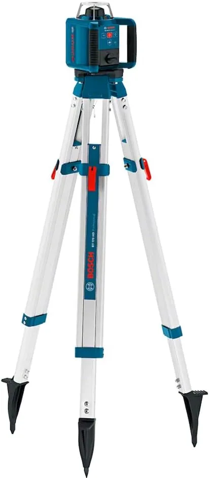 Штатив Bosch Professional алюмінієвий для нівелірів 107-165 см 5/8 дюйма для геодезії та будівництва