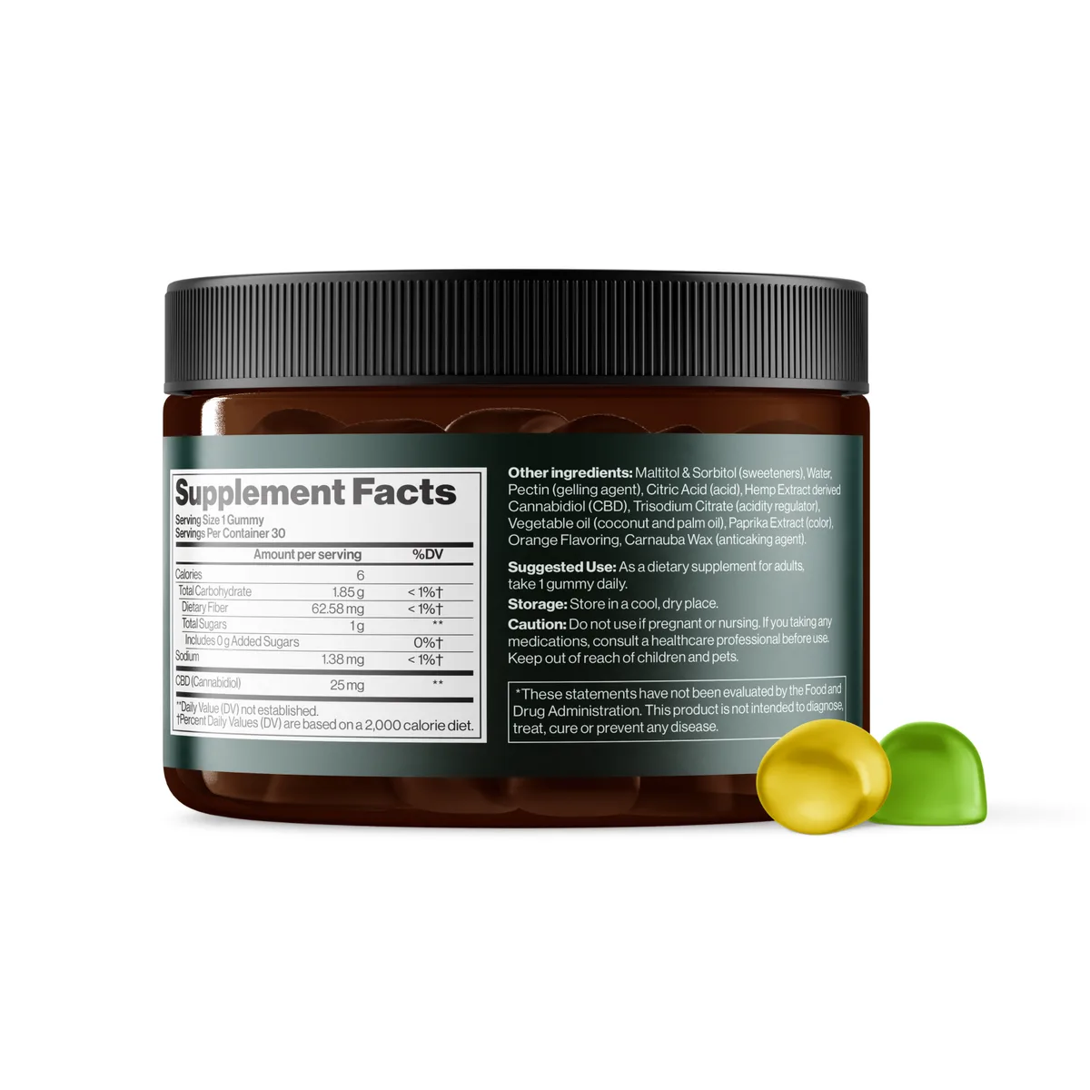 CBD Gummies Full Spectrum 750 mg Mind Shi Веганские 30 шт Яблоко Лимон