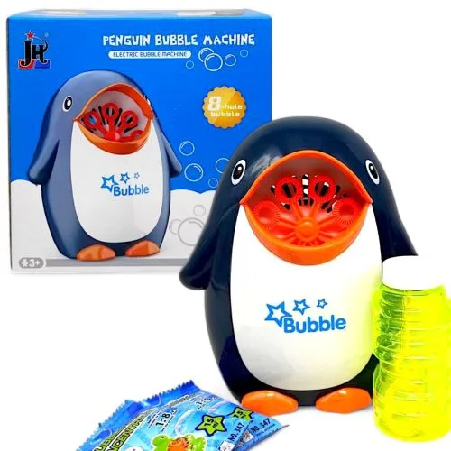 Игрушка для активных игр JH Пингвин для запуска мыльных пузырей 18.5 см