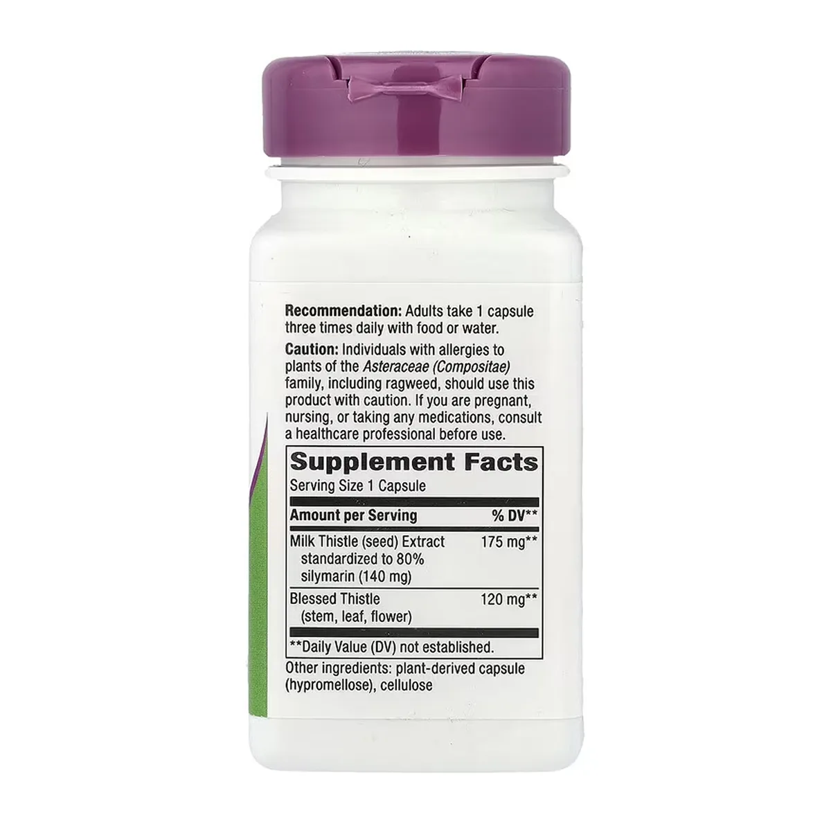 Розторопша екстракт 60 капсул Nature's Way веганський Non GMO 80% силимарину