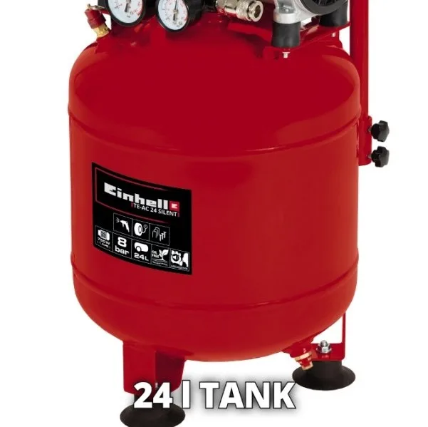 Воздушный компрессор Einhell 750 Вт безмасляный 24 л 135 л/мин 8 бар