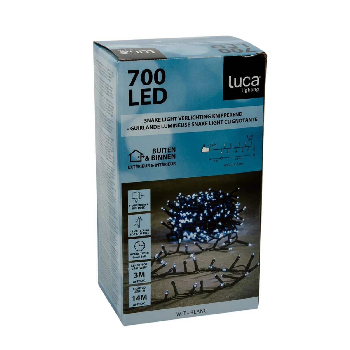 Гірлянда Luca Lighting 700 LED 17 м холодне біле