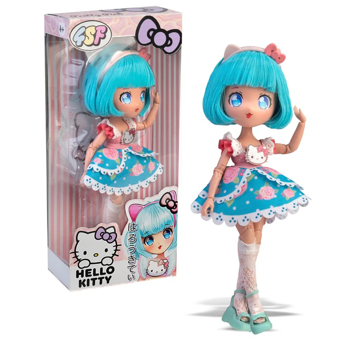 Лялька 4SF Manga Dolls комбіновані матеріали 19,5 см Рожева