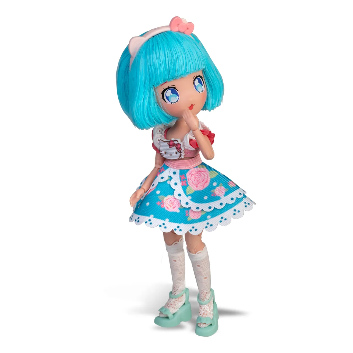 Лялька 4SF Manga Dolls комбіновані матеріали 19,5 см Рожева