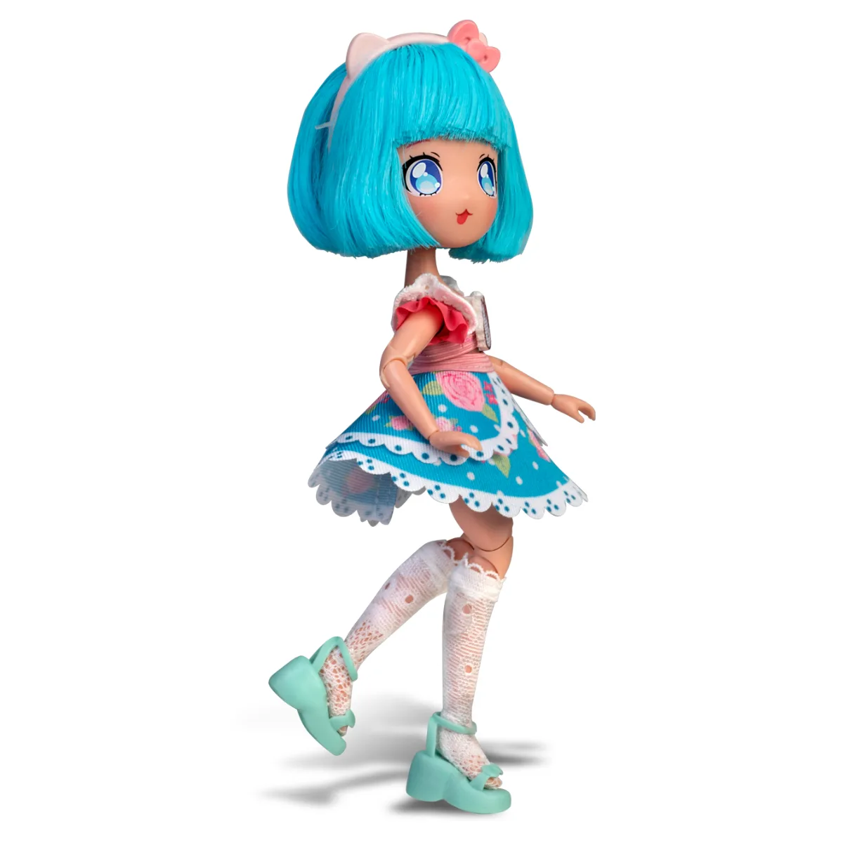 Лялька 4SF Manga Dolls комбіновані матеріали 19,5 см Рожева