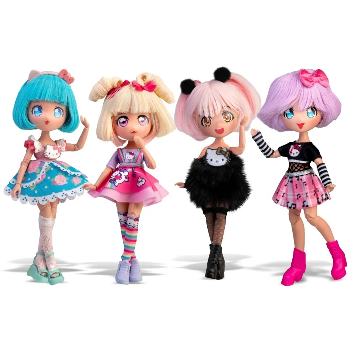 Лялька 4SF Manga Dolls комбіновані матеріали 19,5 см Рожева