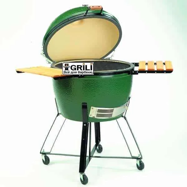 Керамічний вугільний гриль Big Green Egg 61 см зелений