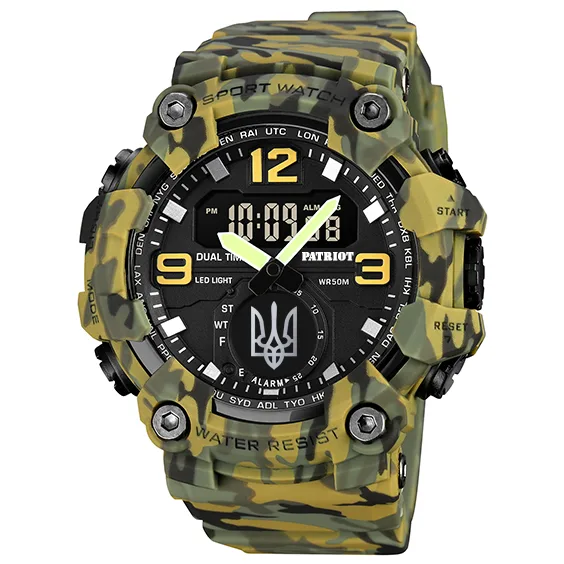 Часы Patriot Полимер 50 м Камуфляж Зелёные