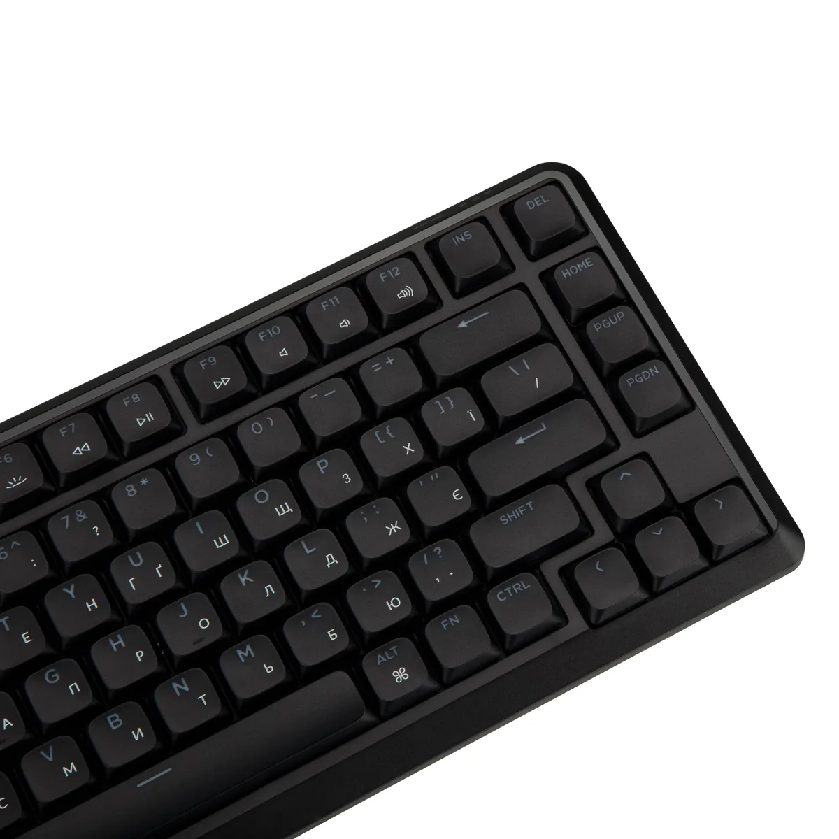 Клавіатура механічна Keychron J1 82Key, K pro Brown, WL/BT/USB-A, QMK, Hot-swap, EN/UKR, RGB, чорний