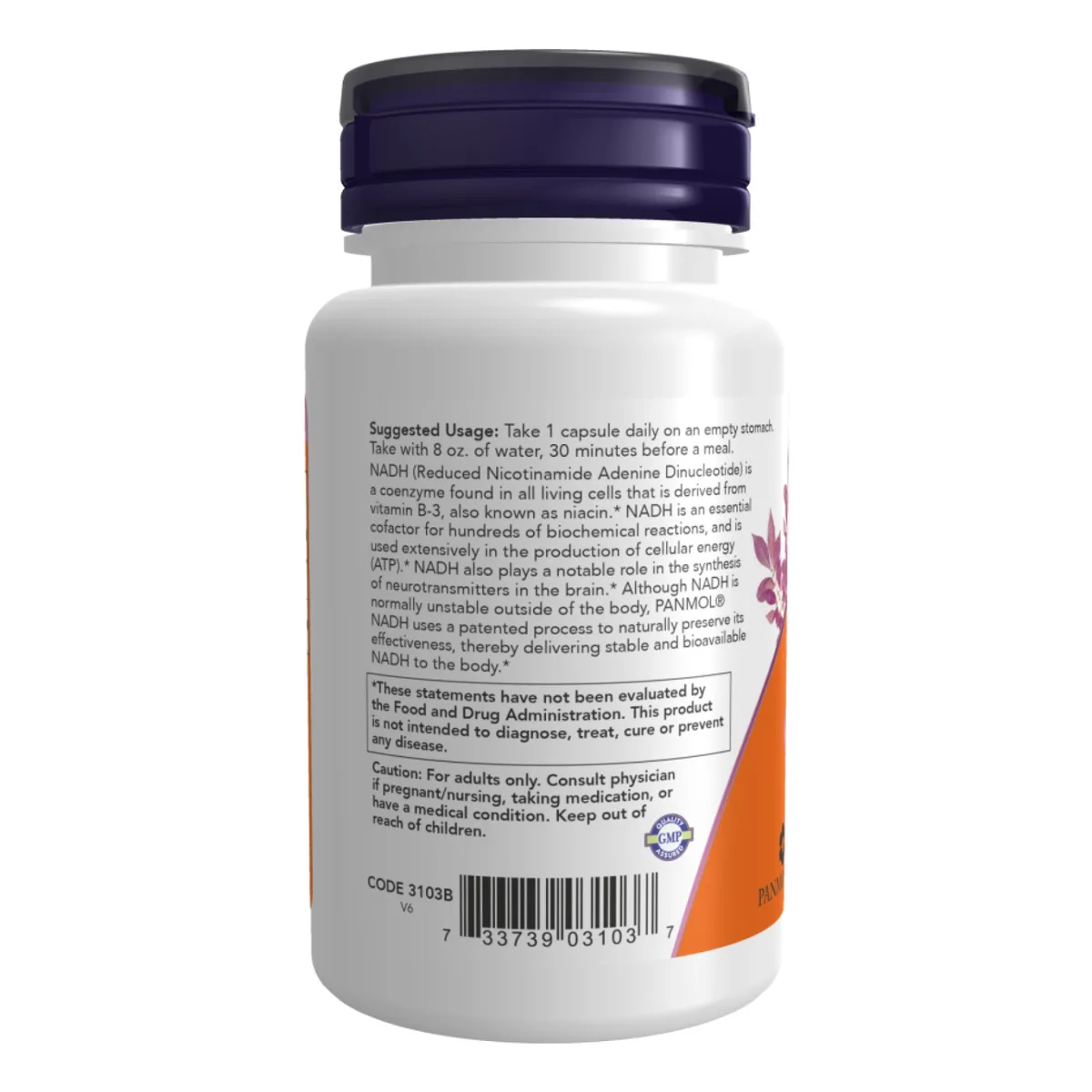 NADH 10mg с 200mg D-рибозы 60 капсул Now Foods