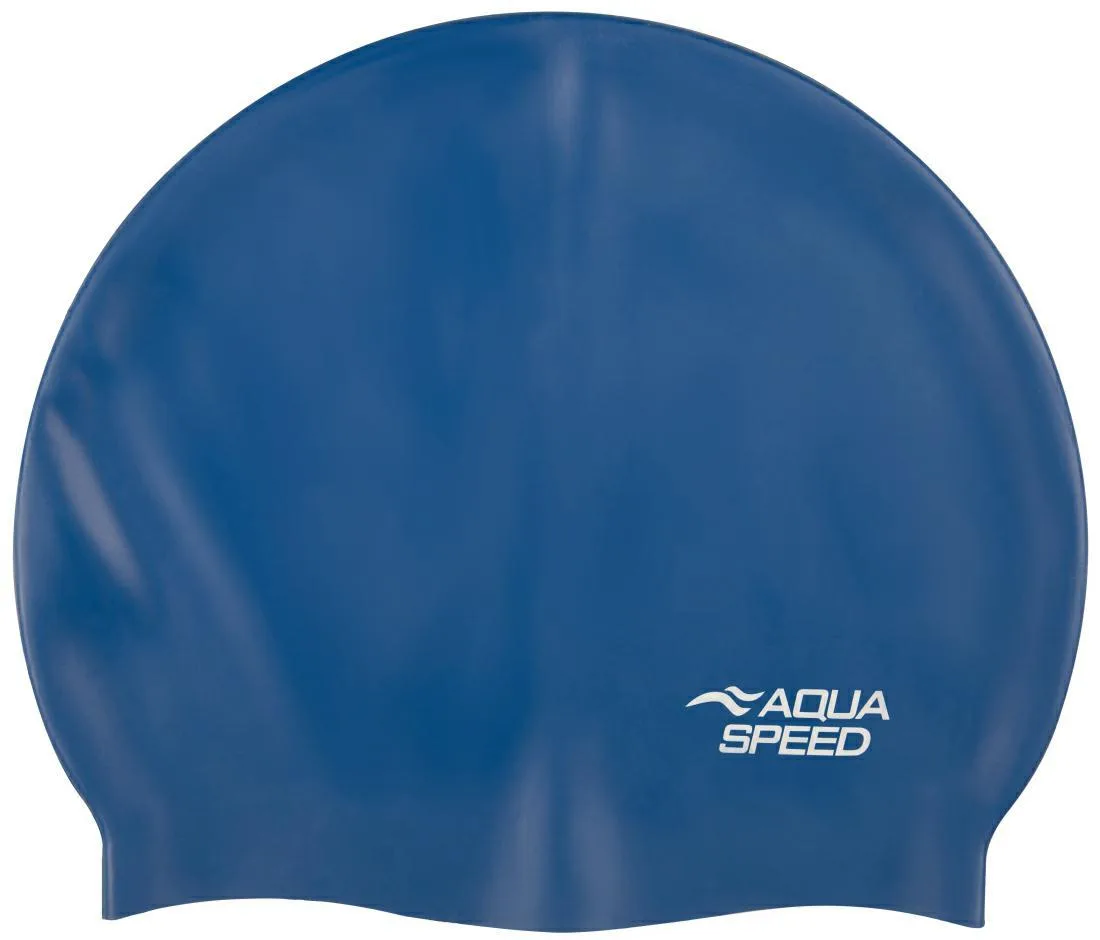 Шапка для плавання Aqua Speed силіконова XL синя