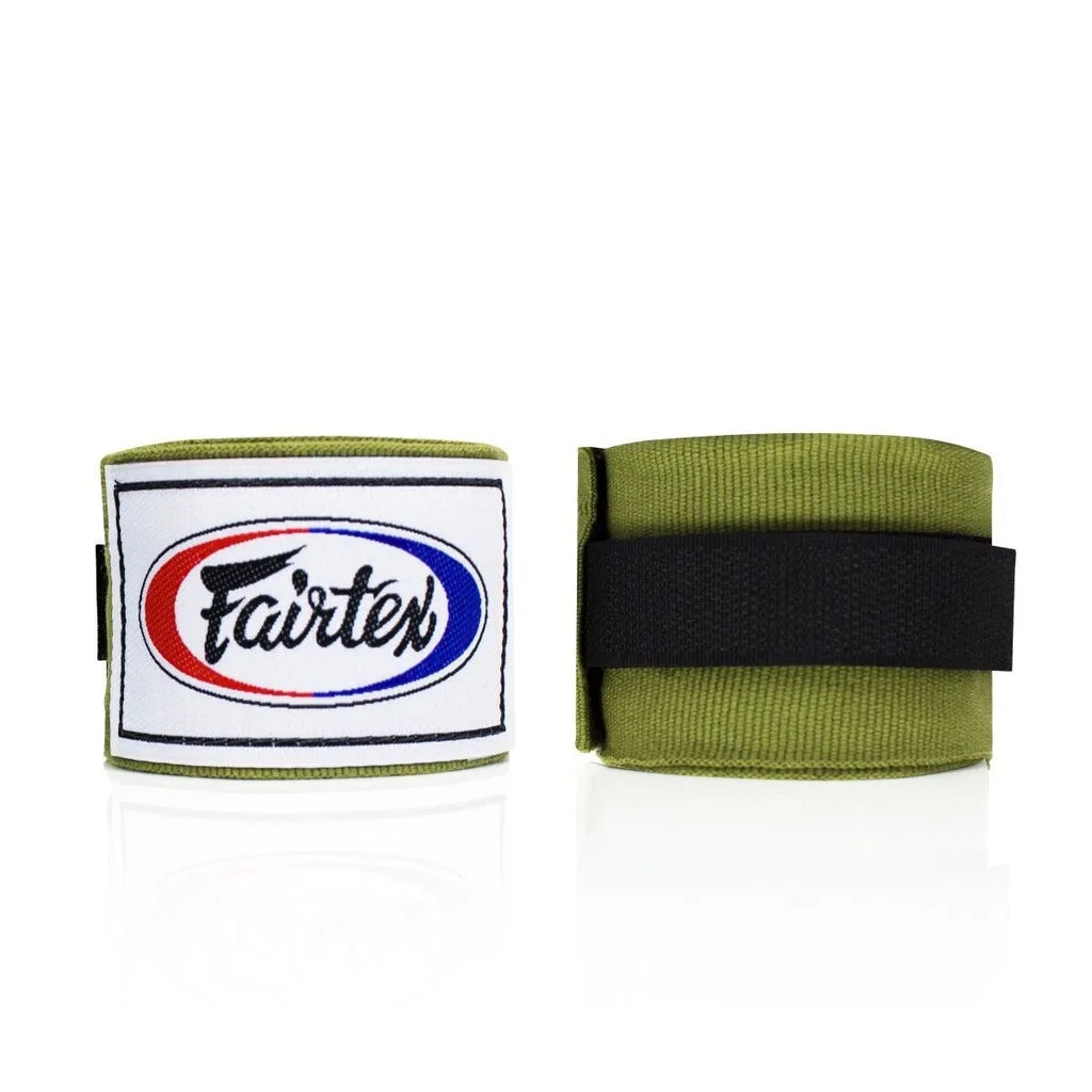 Боксерські бинти Fairtex бавовна 4,5 м зелений