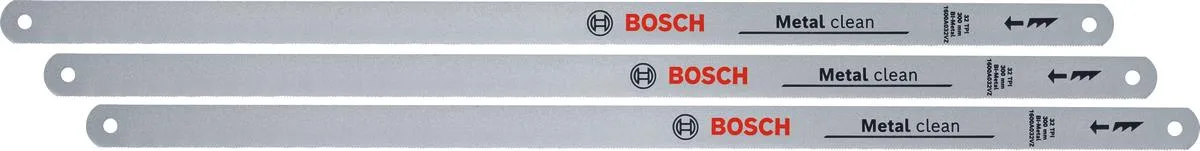 Ножівкове полотно Bosch для роботи з деревом, 32 зубці на дюйм, 300 мм, 3 шт.