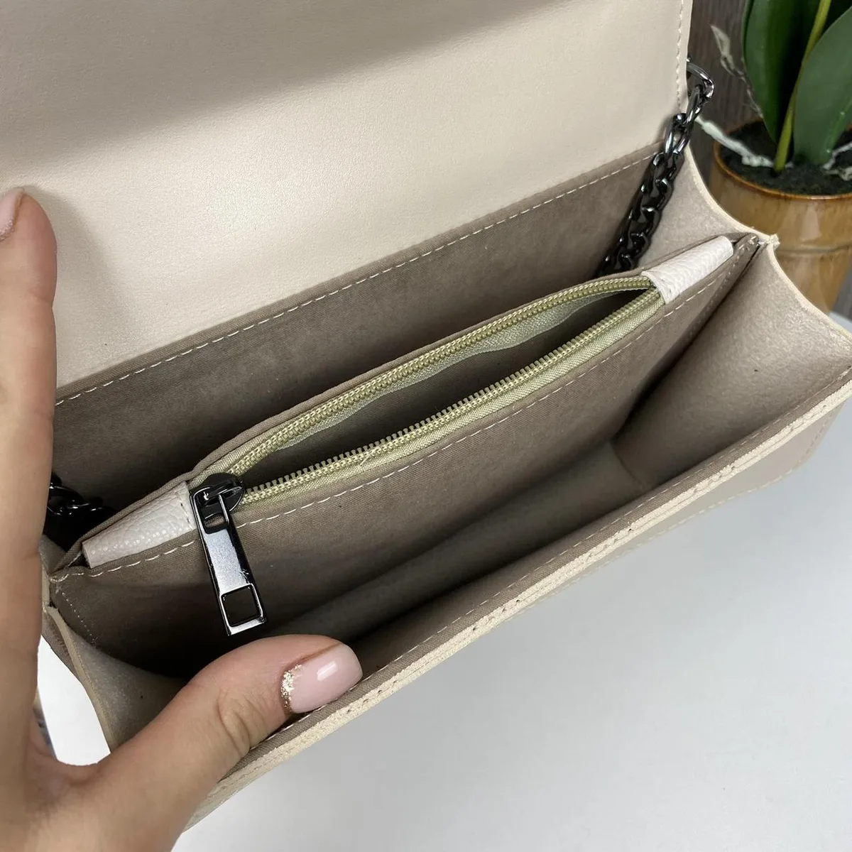 Женская мини сумочка экокожа 23х14,5х8 см черная