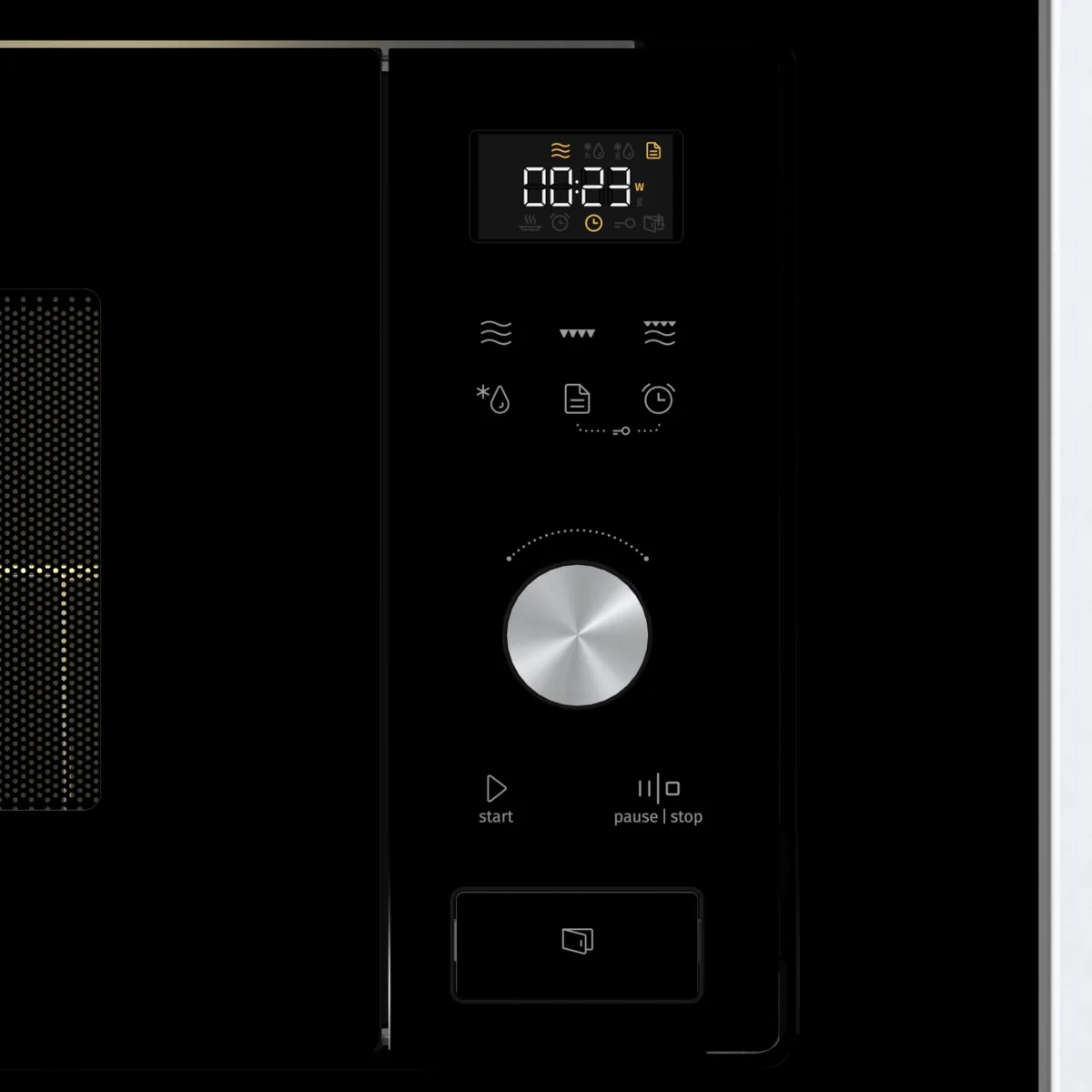Мікрохвильова піч Gorenje з грилем 20 л 800 Вт чорна нержавіюча сталь
