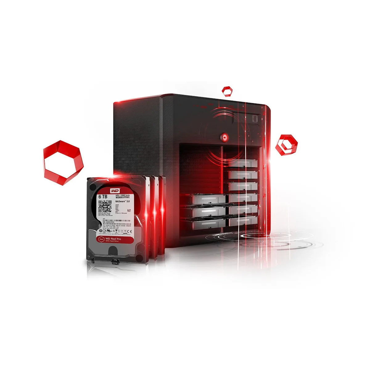 Жесткий диск WD 2TB 3.5" 7200 64MB SATA Red Pro NAS