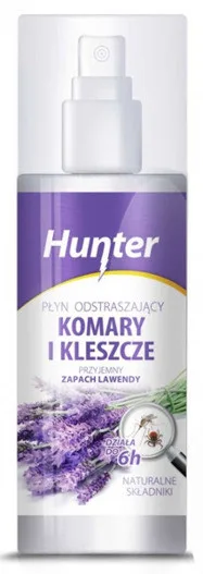 Натуральний спрей Hunter від комарів та кліщів 100 мл екстракт лаванди
