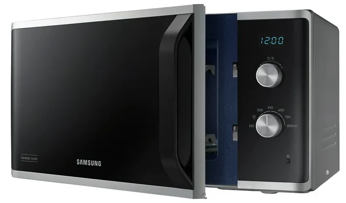 Мікрохвильова піч Samsung 23 л Емаль Срібляста 800 Вт