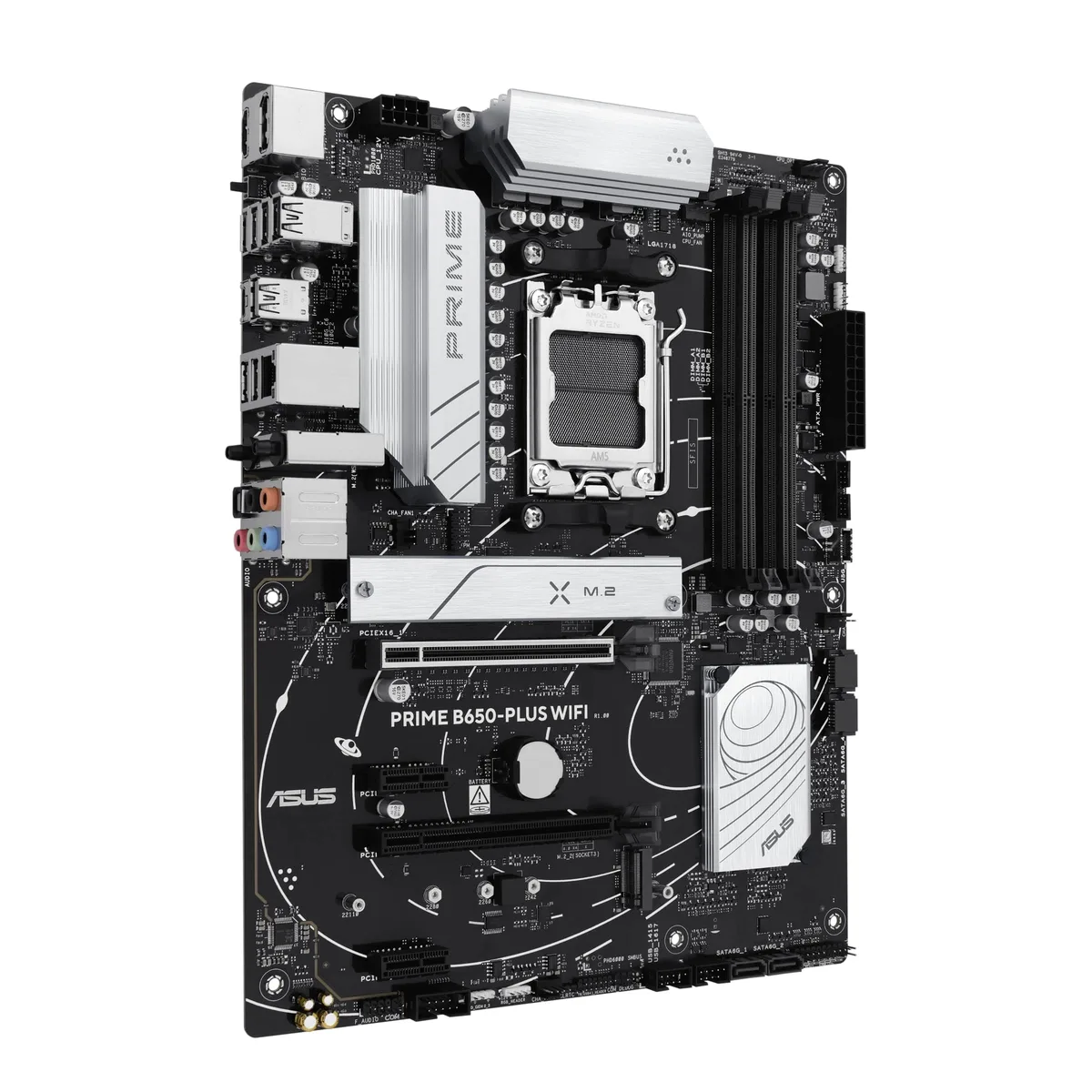 Материнcька плата ASUS PRIME B650-PLUS WIFI sAM5 B650 4xDDR5 M.2 HDMI DP Wi-Fi BT ATX