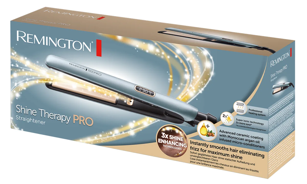 Вирівнювач волосся Remington керамічний 54 Вт 9 температур 150-230°C Чорний