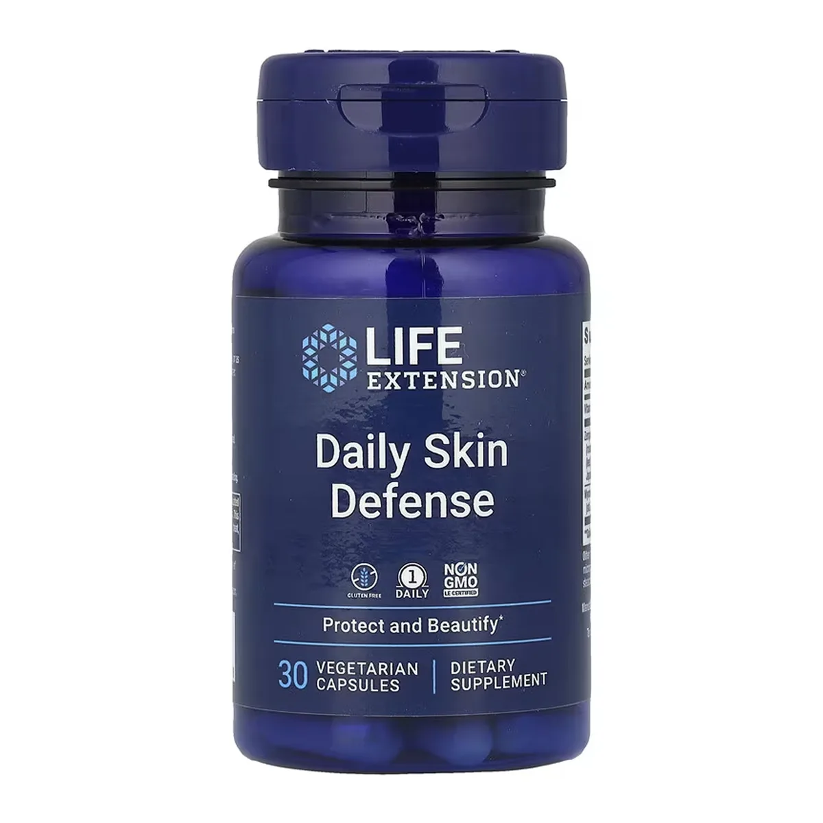 Daily Skin Defense Life Extension капсули 30 шт без ГМО для захисту шкіри