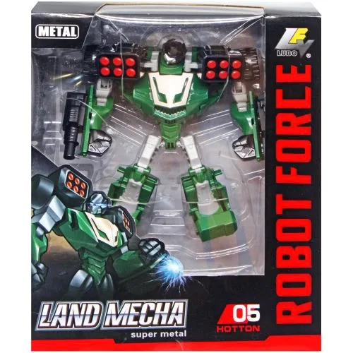 Трансформер Land Mecha зелений робот 17 см для дітей від 5 років
