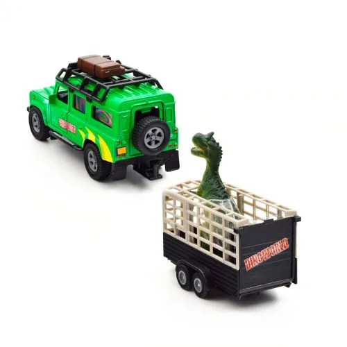 Игровой набор Land Rover с прицепом и динозавром TechnoDrive.