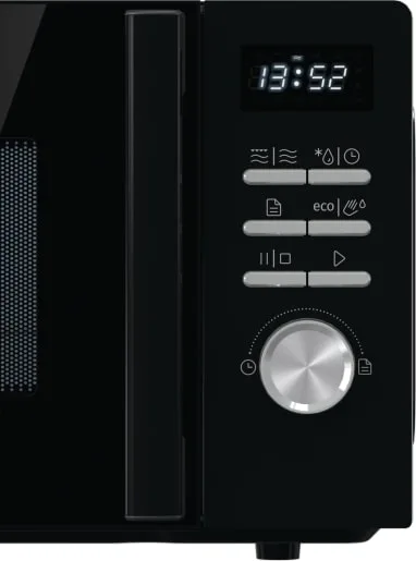 Мікрохвильова піч Gorenje, 20 л, електронне управління, 800 Вт, функція гриля, рідкокристалічний дисплей, 11 автоматичних програм,
