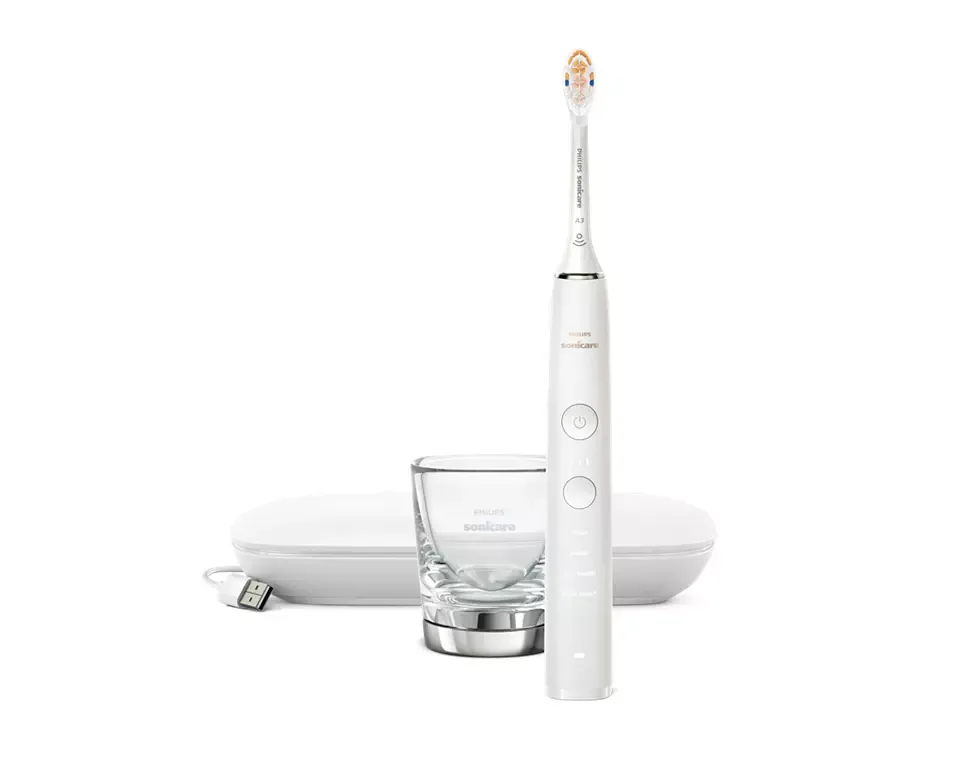 Электрическая зубная щетка Philips Sonicare с Bluetooth 62 тысячи колебаний в минуту белая