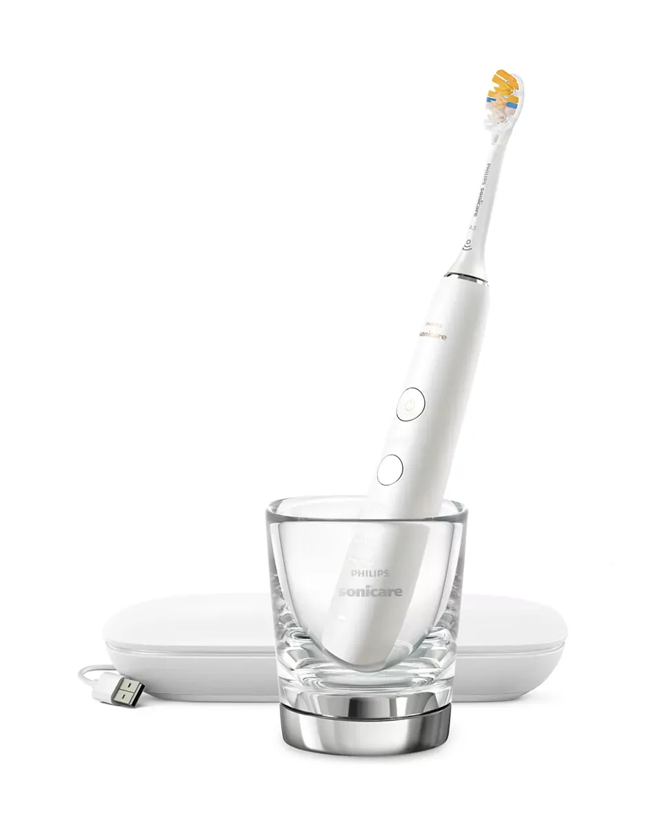 Электрическая зубная щетка Philips Sonicare с Bluetooth 62 тысячи колебаний в минуту белая