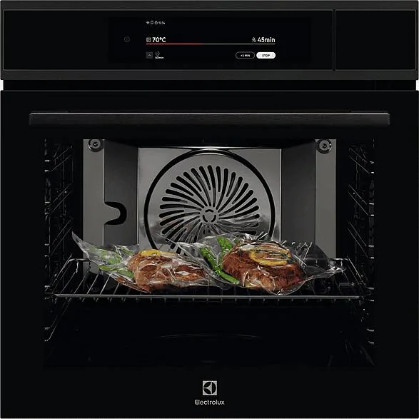 Електрична духова шафа Electrolux, 70 л, клас енергоефективності А++, з паровою функцією, конвекцією, дисплеєм та телескопічними н