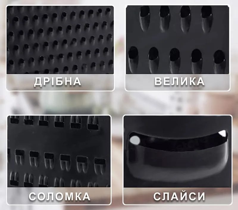 Терка Ofenbach Grattugia 4-гранна з нержавіючої сталі з силіконовою накладкою 10.5х8 см