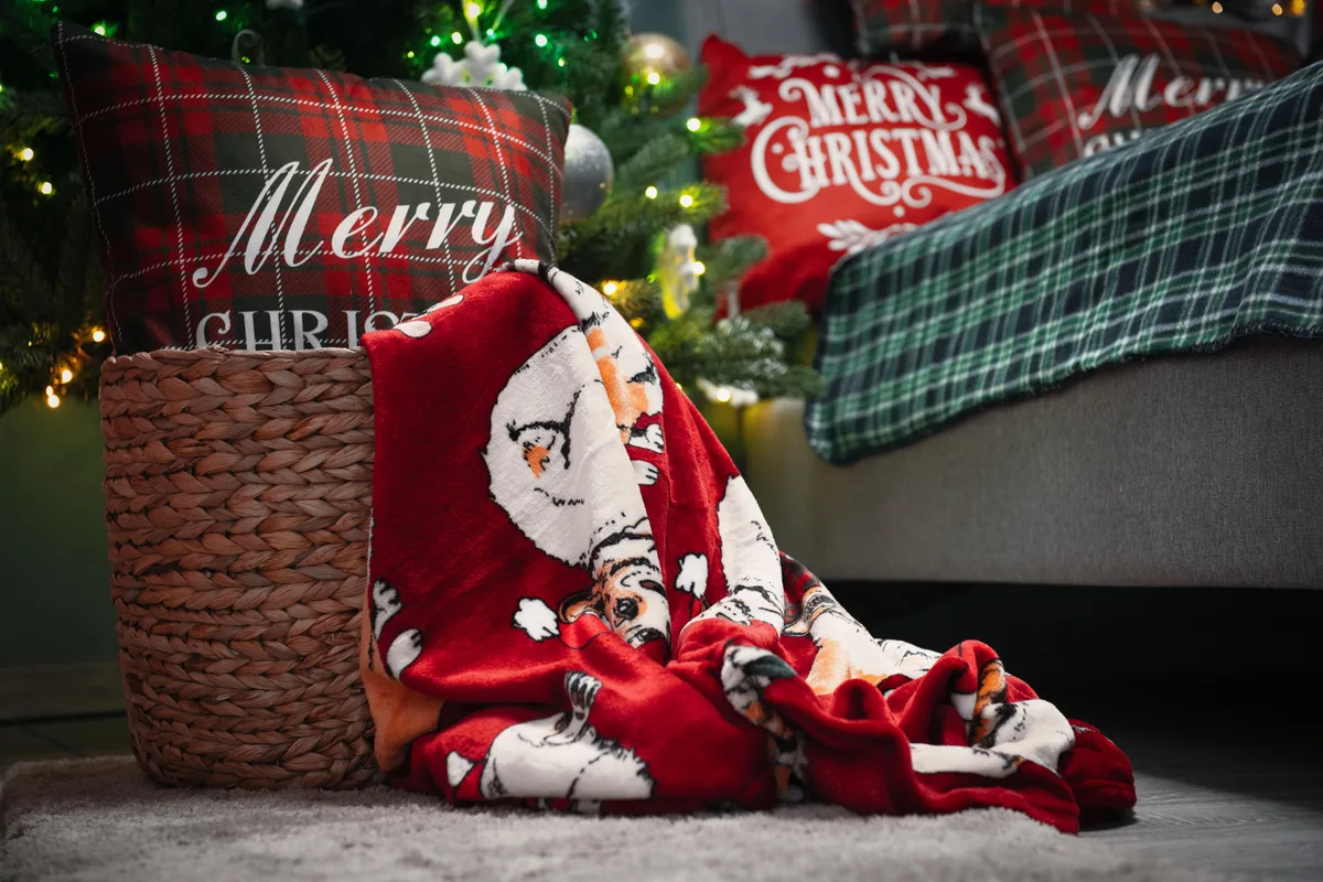 Плед ARDESTO Flannel 160х200см різдвяні коргі для спальні вітальні дитячої затишний плед для пікніка