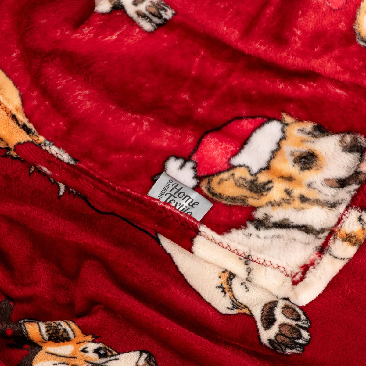 Плед ARDESTO Flannel 160х200см різдвяні коргі для спальні вітальні дитячої затишний плед для пікніка