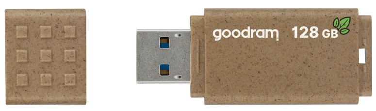Флешка Goodram 128ГБ USB 3 Коричнева Пластикова