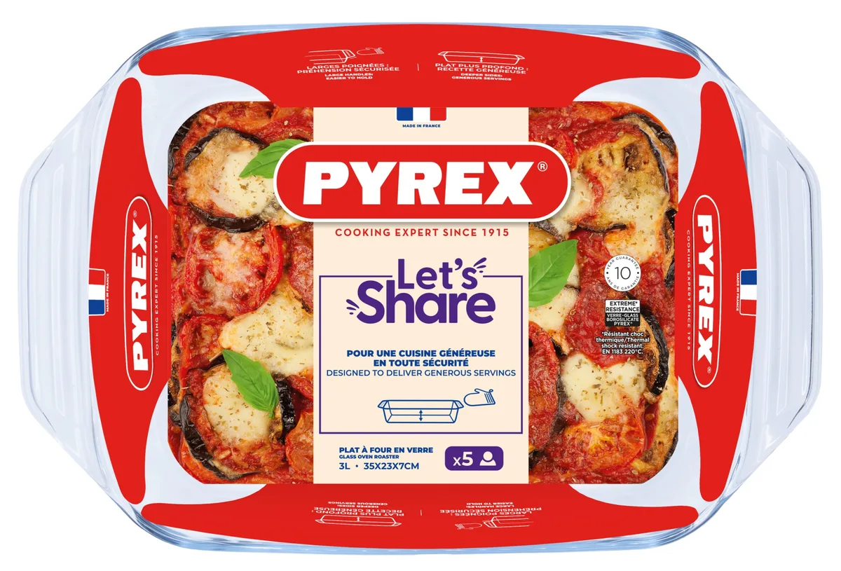 Форма для запікання Pyrex боросилікатне скло 35х23х7 см 3 л