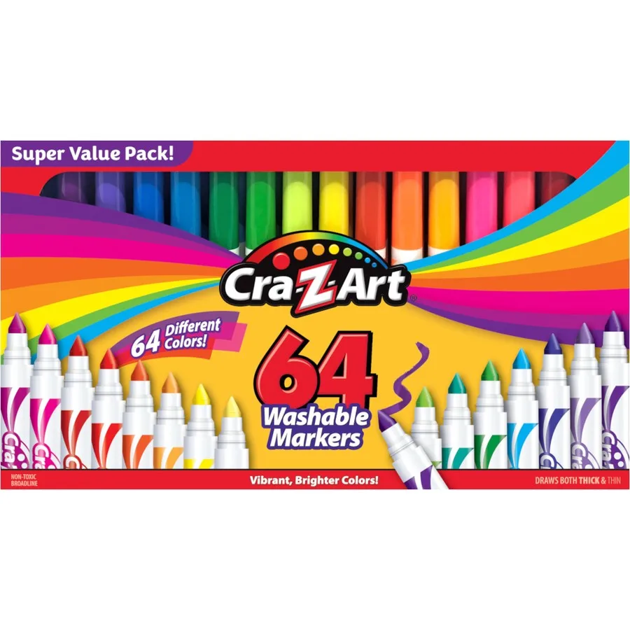 Маркери легкозмивні Cra-Z-Art 64шт