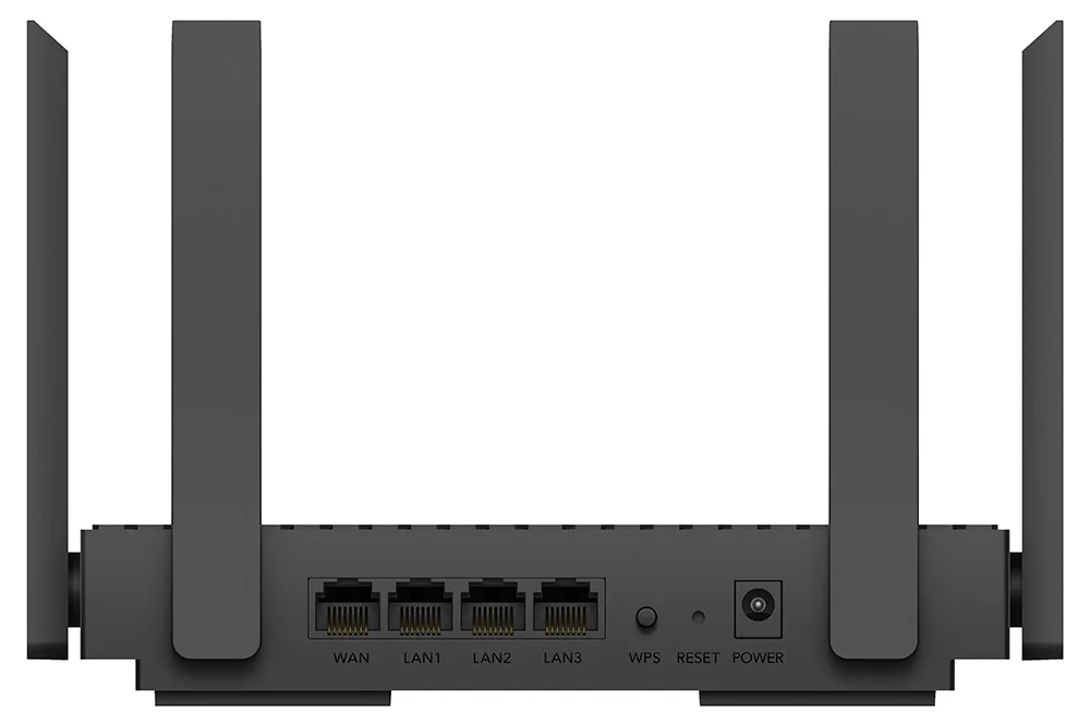 Бездротовий маршрутизатор Cudy Wi-Fi 6 2,4 ГГц 5 ГГц 4 антени 200х117х35 мм чорний