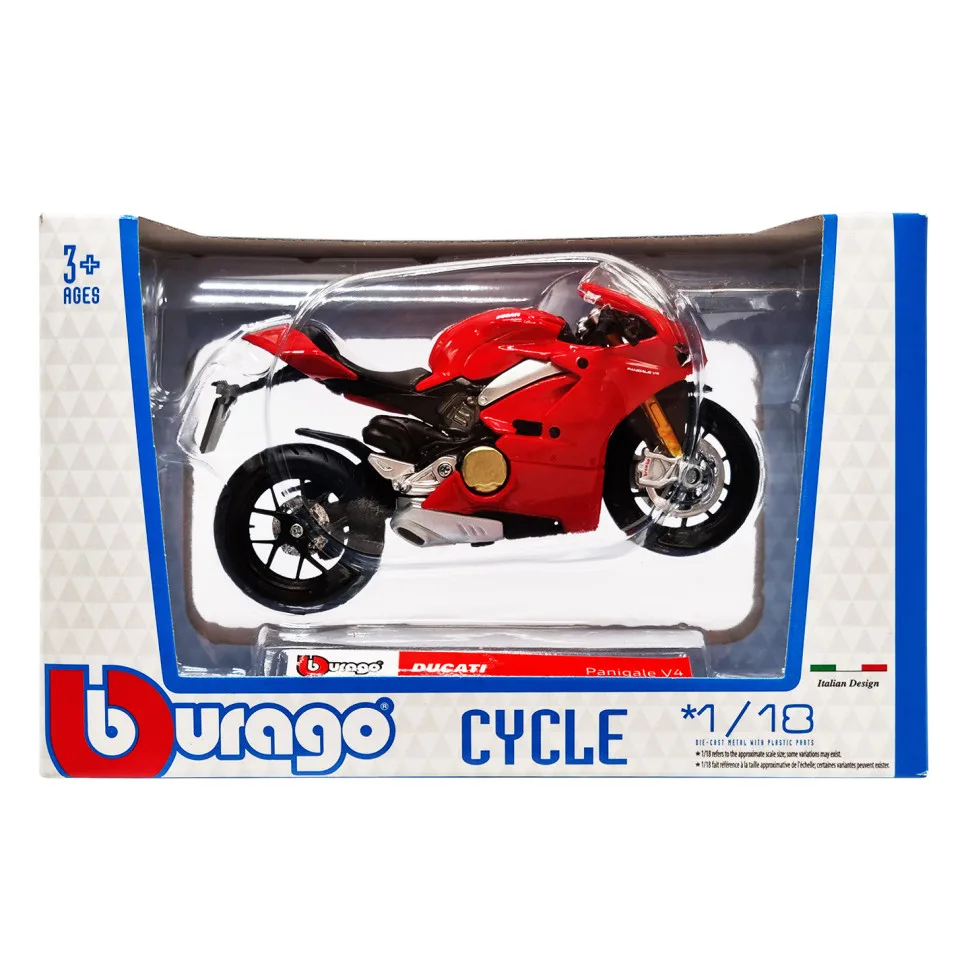 Модель мотоцикла Bburago металл 1:18 красный