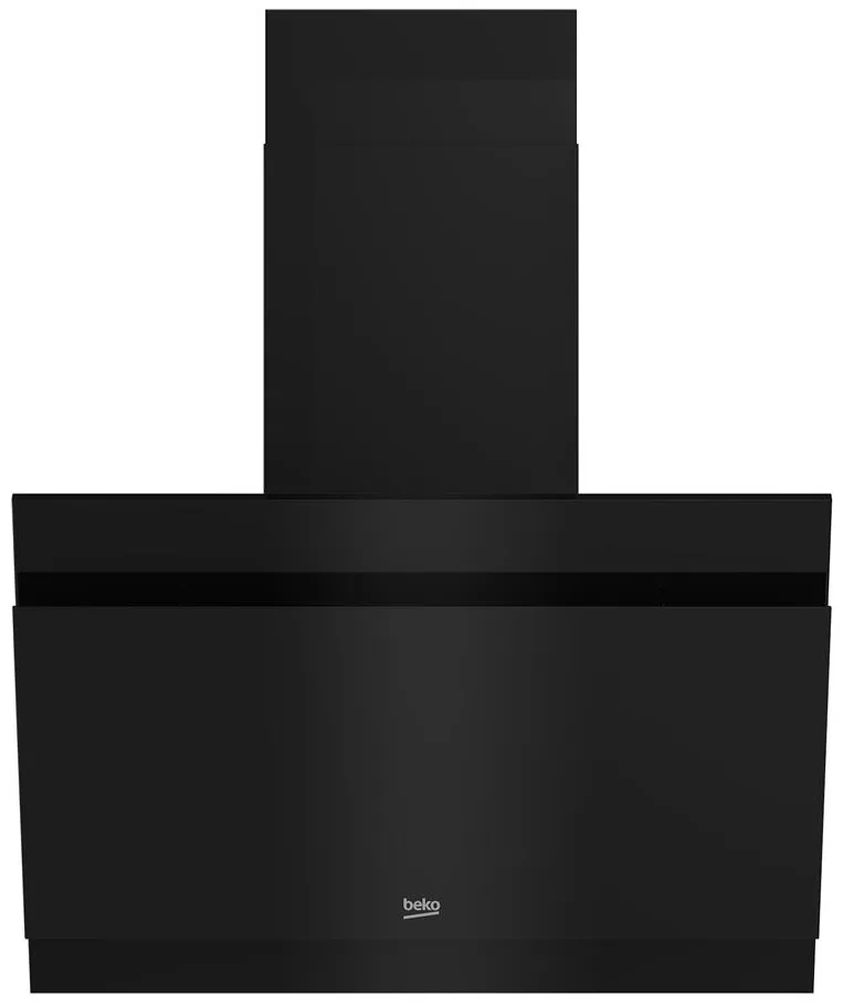 Похила витяжка Beko, 60 см, 405 м3/год, чорного кольору.