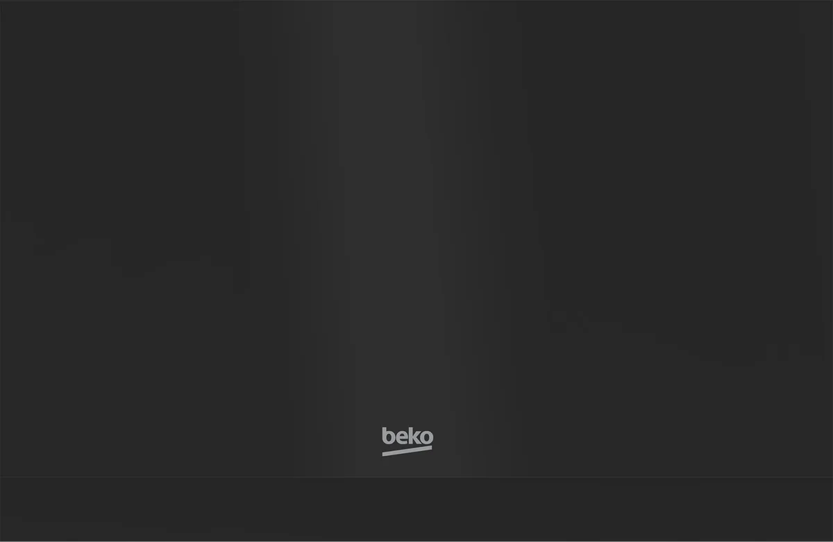 Похила витяжка Beko, 60 см, 405 м3/год, чорного кольору.