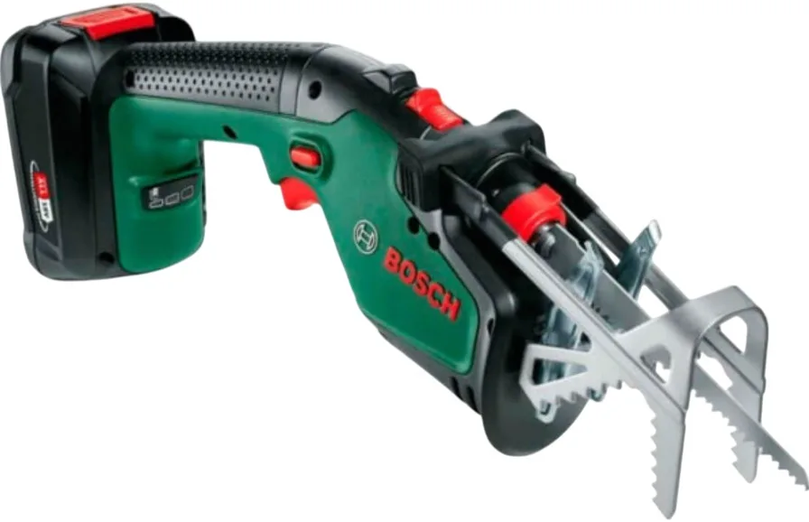 Акумуляторна шабельна пила Bosch KEO 18В, 1x2А·год, пропил до 80мм, хід 20мм, вага 1.4кг.