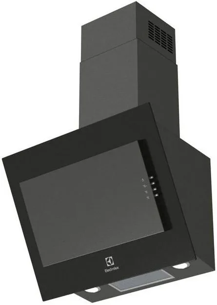 Вертикальна витяжка Electrolux, 60 см, потужність 600 м3/год, чорного кольору.